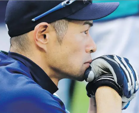  ?? TED S. WARREN/THE ASSOCIATED PRESS ?? The news that the Seattle Mariners’ Ichiro Suzuki is shifting into a front office role with the team has had a profound impact on his legion of fans in his native Japan, although Suzuki has not officially announced his retirement.