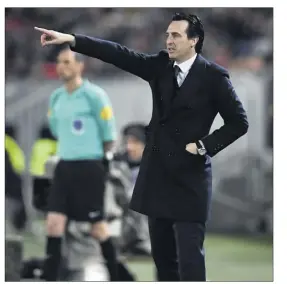  ??  ?? Unai Emery : « Je pense que le club est sur le bon chemin ».