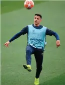 ??  ?? Alexis Sanchez is back in the squad but not expected to start