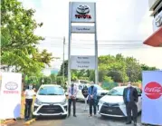  ?? PHOTOGRAPH COURTESY OF TMP ?? FROM left: TMP new mobility business division first vice president, Ma. Cristina Fe Arevalo; CCBPI procuremen­t director Ronald Tamayo, TMI president Jose Ariel Arias and ORC president, Constancio Tan grace the turnover ceremony.