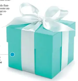  ??  ?? Les boîtes, les sacs et les publicités de Tiffany portent le bleu Tiffany ®. Ce bleu, proche du cyan, est désigné par le numéro 1837 du Pantone Matching System (PMS), numéro correspond­ant à l’année de la fondation de la maison en 1837.