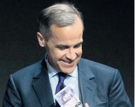  ??  ?? Mark Carney said Bitcoin’s rise in value relied on ‘greater fools’ buying into it and he attacked its usefulness to criminals, as it helps them to shield their illicit activities