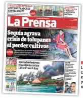  ??  ?? REPORTAJE. Diario LA PRENSA evidenció la situación que enfrentan los tolupanes en la Montaña de la Flor.