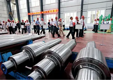  ??  ?? Sinosteel XMMC is a leading producer of mill rolls.