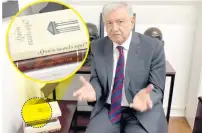  ??  ?? El presidente electo, Andrés Manuel López Obrador
