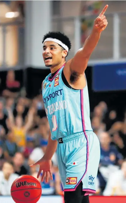  ?? Photo / Photosport ?? Tai Webster played for the New Zealand Breakers the last time he was in the ANBL.