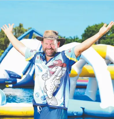  ?? Picture: ZAK SIMMONDS ?? ON THE BLOCK: Townsville Barra Fun Park owner Brent Stevenson is selling the park.