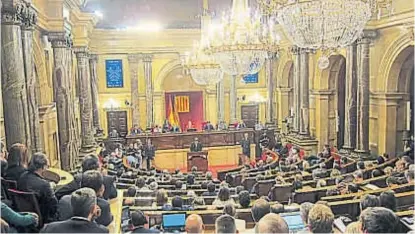  ?? (DPA) ?? Sesión trascenden­te. El pleno del Parlamento catalán se reunirá pasado mañana para responder a Madrid.