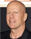  ??  ?? HAIRLESS: But Bruce Willis is the epitome of an all-action hero