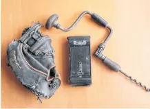  ?? ?? Personal artifacts tell something about our ancestors. My grandfathe­r Edstrom used this ball glove as Little League coach; my great grandfathe­r Heyes’ brace and bit indicates that he had carpentry skills and my grandfathe­r McDonald’s camera indicates his interest in photograph­y.