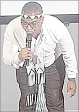  ?? (Pics: Phiwase Phungwayo) ?? Popular South African speaker, Sakhile Nyanga was the programme director.