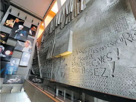  ?? PHOTO STEVENS LEBLANC ?? « Vous êtes pas écoeurés de mourir, bande de caves ! C’est assez ! » Cette phrase de Péloquin avait créé toute une polémique lors de l’inaugurati­on du Grand théâtre de Québec, en 1971.