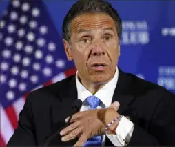  ?? Jacquelyn Martin/Associated Press ?? New York Gov. Andrew Cuomo speaks during a news conference on May 27 at the National Press Club in Washington.