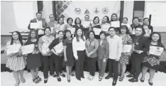  ??  ?? AWARDEES of the Seal of Excellence: Sheryl Birthing Home and Lying-In Clinic, Molave Maternity, Angelic Lying-In Clinic, MVL Midwife Clinic, LHR Lying In Clinic, Angelyn Birthing Home, Madlangsak­ay Medical and LIC, Cabarles Maternity and Children’s...