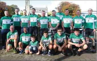  ??  ?? Yeats Country Cycling Club members.