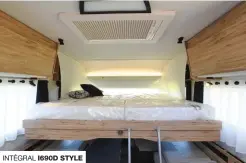  ??  ?? Pas de lit permanent pour le I690D, mais l’option Duo-Bed avec ses dimensions généreuses satisfera les adultes.
