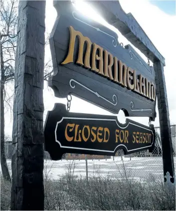  ?? JOHN LAW / NIAGARA FALLS REVIEW ?? Marineland and the Ontario Society for the Prevention of Cruelty to Animals (OSPCA) issued contradict­ing statements following a surprise inspection at the park Wednesday.