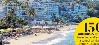  ?? ?? Hoteles de Puerto Vallarta y Bahía de Banderas han perdido playa.