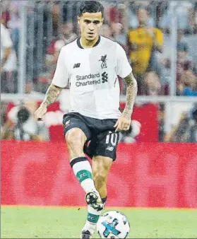  ?? FOTO: J. GARCÍA SIRVENT ?? Coutinho, durante uno de los partidos amistosos jugados en Alemania