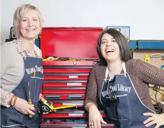  ??   OTTAWA TOOL LIBRARY ?? Bettina Vollmerhau­sen, left, and Donna Henhoeffer are the founders of the fledgling Ottawa Tool Library. ‘We aim to be catalysts in the sharing economy,’ says Henhoeffer