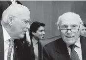  ?? MARK WILSON TNS ?? Chairman Patrick Leahy (D-Vermont), left, talks with U.S. Sen. Herb Kohl (D-Wisconsin) during a Senate Judiciary Committee hearing on Capitol Hill on Oct. 14, 2009,.