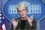  ?? EVAN VUCCI — THE ASSOCIATED PRESS FILE ?? Energy Secretary Jennifer Granholm speaks during a press briefing at the White House in Washington.
