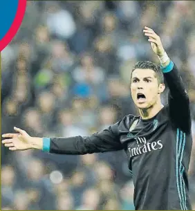  ?? FOTO: AP ?? Cristiano Ronaldo hurgó en la herida tras la derrota ante el Tottenham