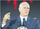  ?? CLIFF OWEN/AP ?? Mike Pence will lead the Presidenti­al Advisory Commission on Election Integrity, establishe­d in an executive order Thursday.