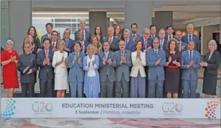  ?? G20 ?? MENDOZA. En septiembre se realizó la reunión de ministros de Educación del G20.
