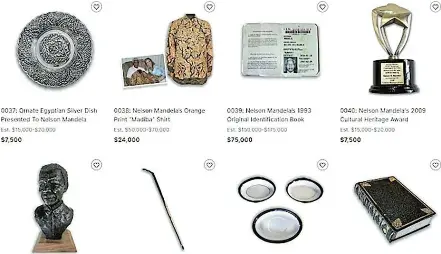 Nelson Mandela’s personal items under the hammer in New York? - PressReader