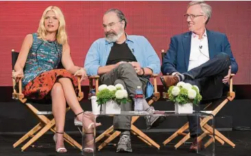  ?? — AP ?? Homeland will relocate to New york City for the sixth season. Actors danes and Patinkin, and producer gansa ( right) share what’s in store for the series.