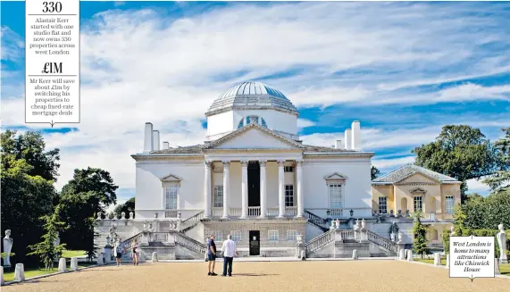  ??  ?? West London is home to many attraction­s like Chiswick House