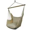  ??  ?? Welcome the lazy days of a summer with a CANVAS Cotton Hammock Chair (cushions not included), $192, VdeVMaison.com.