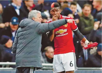  ??  ?? José Mourinho desmentiu ainda quaisquer problemas com Pogba