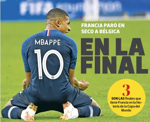  ??  ?? Kylian Mbappé festeja el triunfo de su selección.