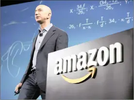  ?? PHOTO: REUTERS ?? Amazon chief executive Jeff Bezos became the richest person in the world after his wealth doubled to more than $110 billion on the back of Amazon’s stock surge.