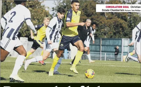  ??  ?? CONSOLATIO­N GOAL Christian Oxlade-Chamberlai­n Picture: Tom Phillips
