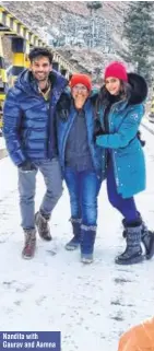  ?? ?? Nandita with Gaurav and Aamna