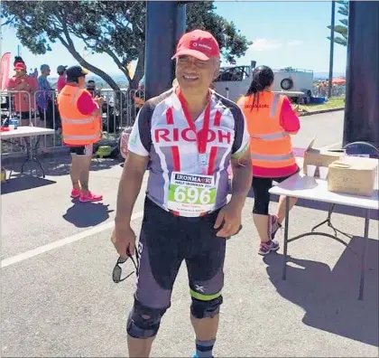  ??  ?? Rewi Tipene participat­ed in eight Iron Ma¯ ori Triathlons.