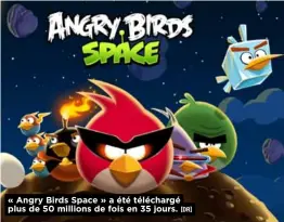  ?? [DR] ?? «Angry Birds Space » a été téléchargé plus de 50 millions de fois en 35 jours.