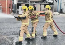  ?? ?? Firefighte­rs in Tyne and Wear faced a busy period due to the heatwave.