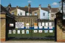  ?? Photograph: Antonio Olmos/The Observer ?? Bowes Primary School in Bounds Green, Enfield. Schools in London remained closed during the Covid-19 pandemic.