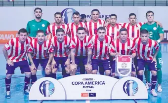  ?? ?? La selección paraguaya de futsal tendrá esta noche su tercera aparición en la Copa América.