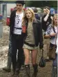  ??  ?? 2005 Pete Doherty and Kate Moss at Glastonbur­y.
