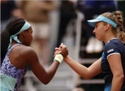  ?? EPAEFE ?? Elise Mertens evenaarde met een plaats in de vierde ronde haar beste prestatie op Roland Garros.