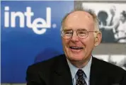  ?? Ben Margot/Associated Press ?? Gordon Moore, the legendary Intel Corp. co-founder who set the breakneck pace of progress in the digital age with a simple 1965 prediction of how quickly engineers would boost the capacity of computer chips, has died. He was 94.