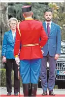  ?? ?? Annäherung EU – Montenegro: Von der Leyen, Präsident Milatovic