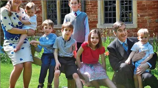  ??  ?? FAMILY MAN: Jacob and his wife Helena at home with their six children – (from left) baby Sixtus, Anselm, Thomas, Peter, Mary and Alfred