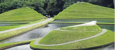  ?? Angus Whitson. Picture: ?? Cells of Life by Charles Jencks, part of Jupiter Artland in Peebles, which Angus was blown away by.