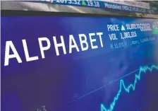 ?? RICHARD DREW/AP FILES ?? Portfolio manager Keith Richards believes this recession will spell the end of several smaller firms and continue to shift the focus of investors toward the large-cap tech companies like Alphabet.